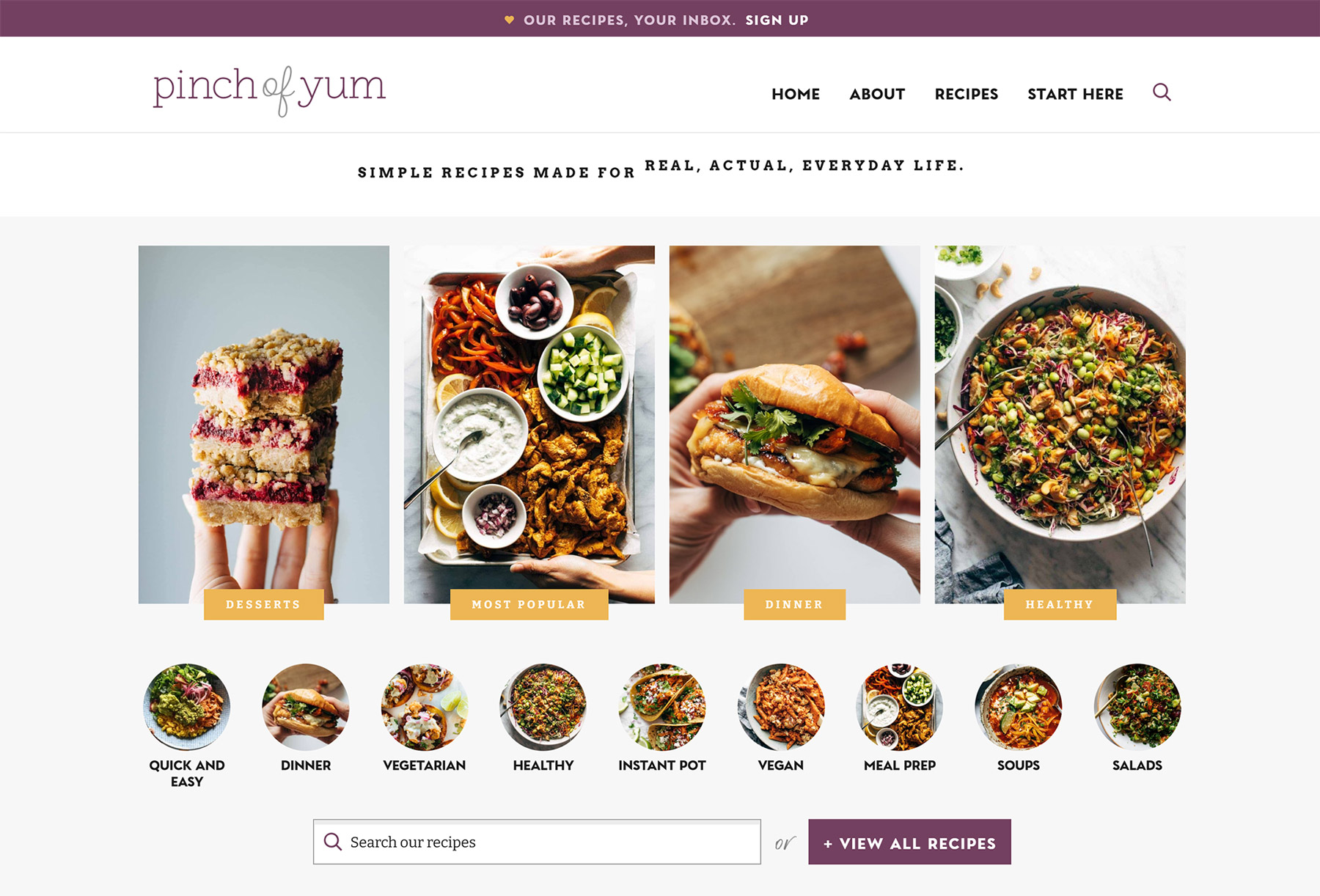 Affiliate Marketing Example: Pinch of Yum